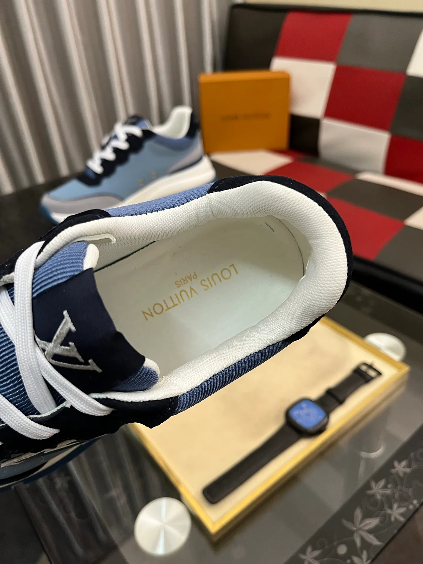 Men's Men's Shoes 💰: 438⌚️⌚️LV Louis Vuitton. The latest fashionable casual shoes are popular in physical stores. New spring and summer comfortable imported custom original cowhide, unique jacquard fabric element design. With sheepskin lining, Lv original bottom, [sun][sun] high-end packaging and high quality💪Details determine the quality, you can enter and leave the counter at will, welcome to compare🇮🇹Number of sizes 38-442️⃣colors available